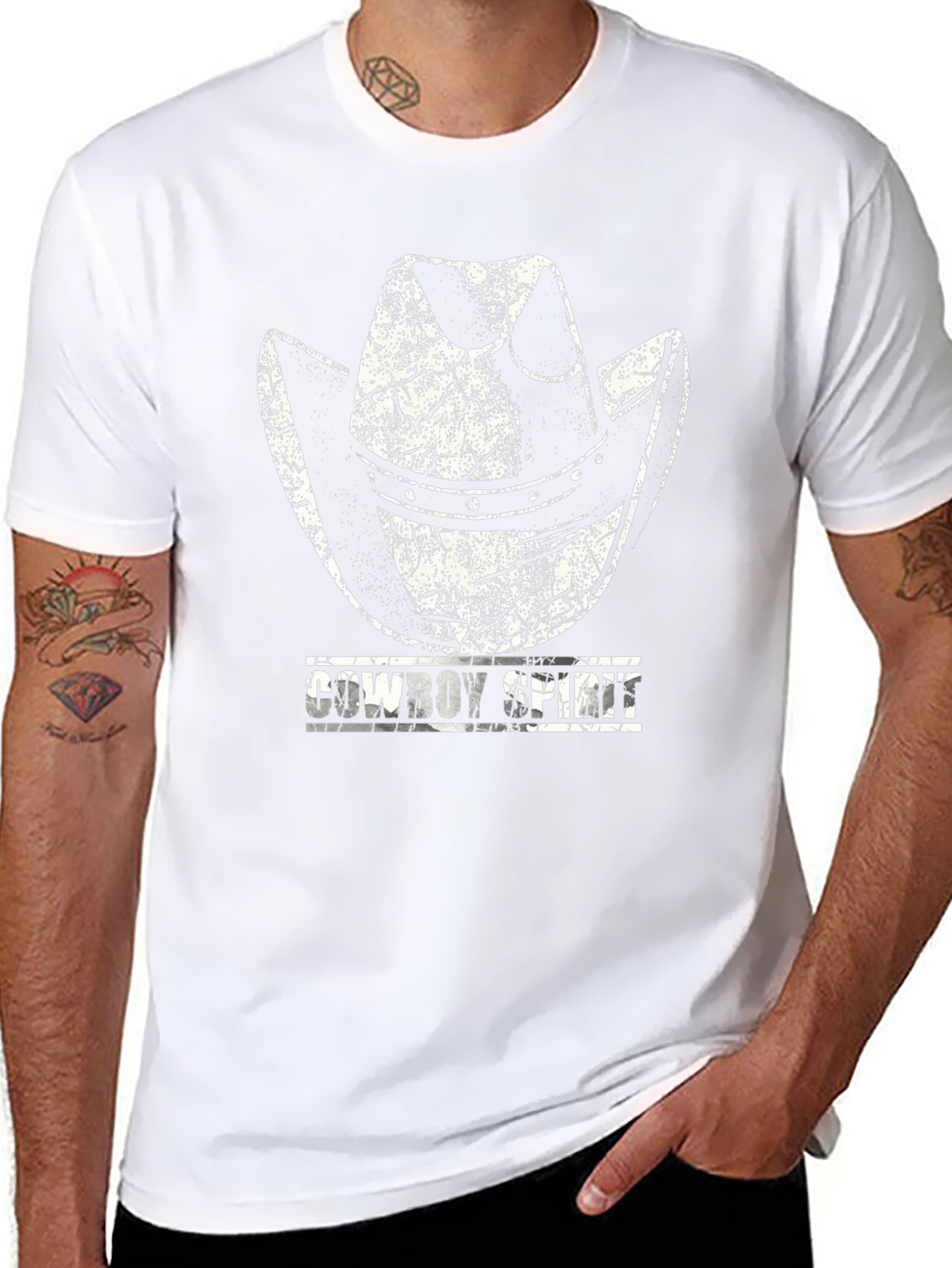 Cowboy Spirit Graphic Tee - Western Style