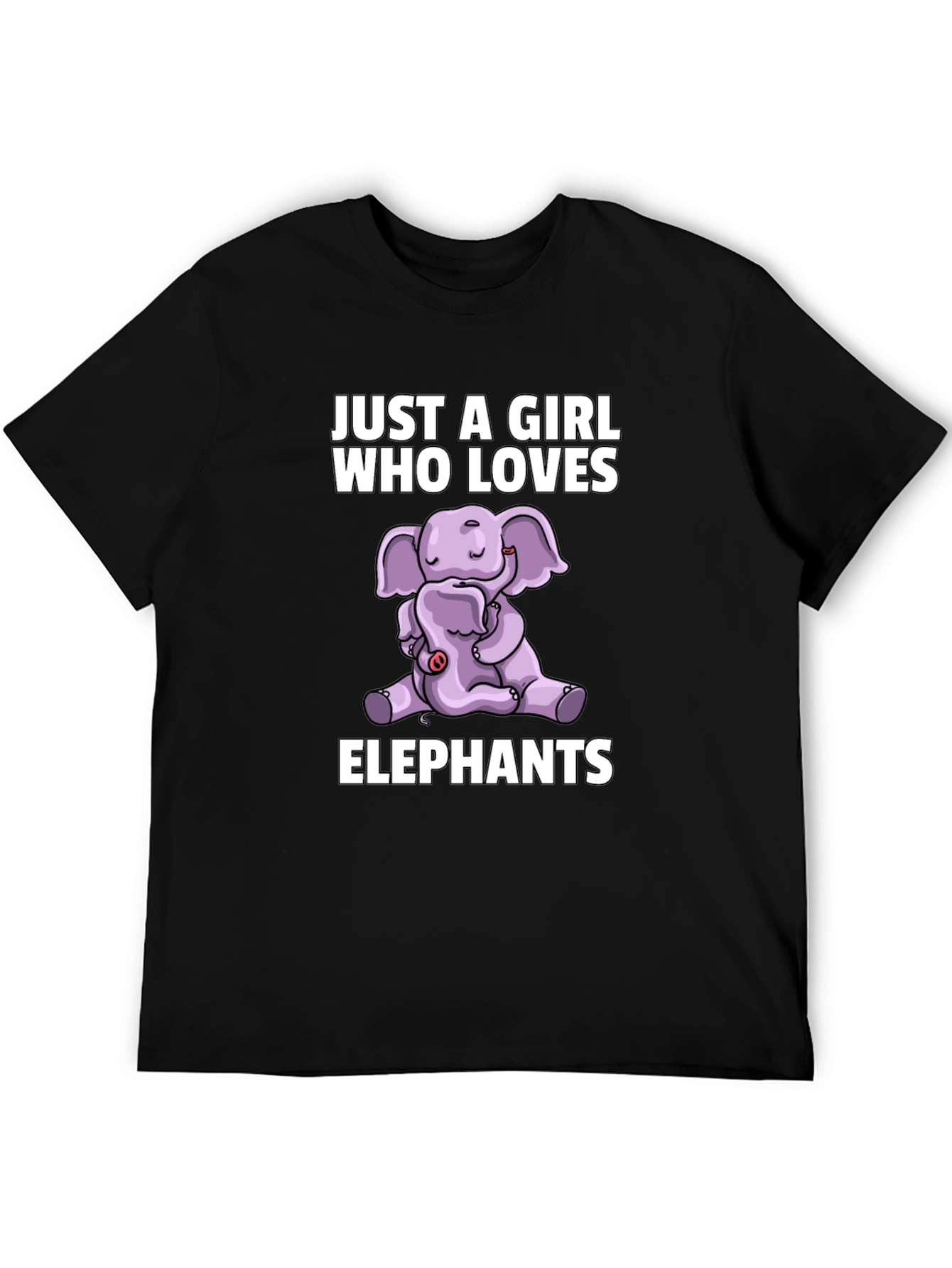 Elephant Lovers T-Shirt - Girls Cute Elephant Design