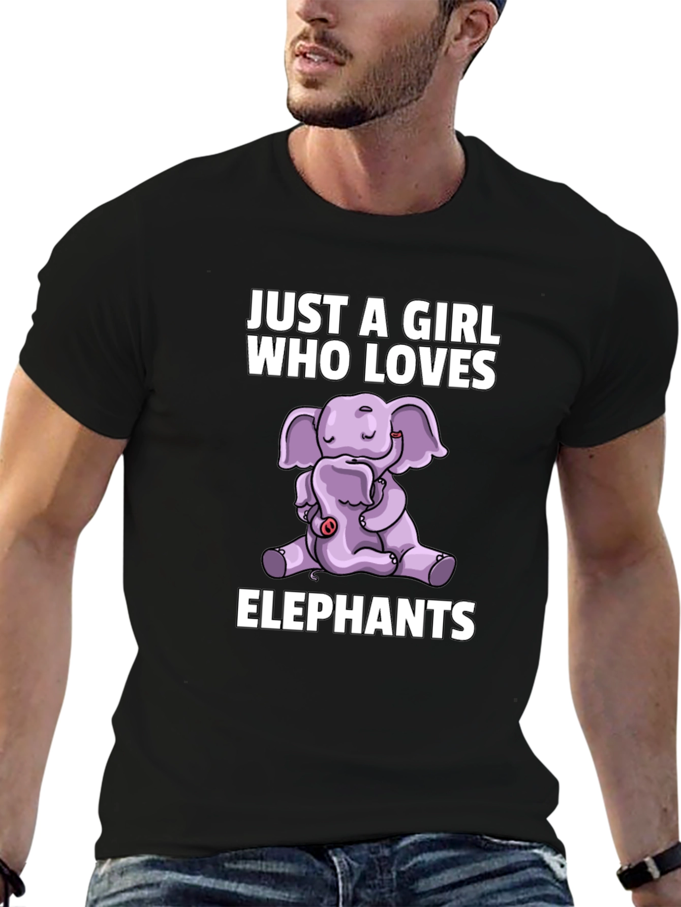Elephant Lovers T-Shirt - Girls Cute Elephant Design