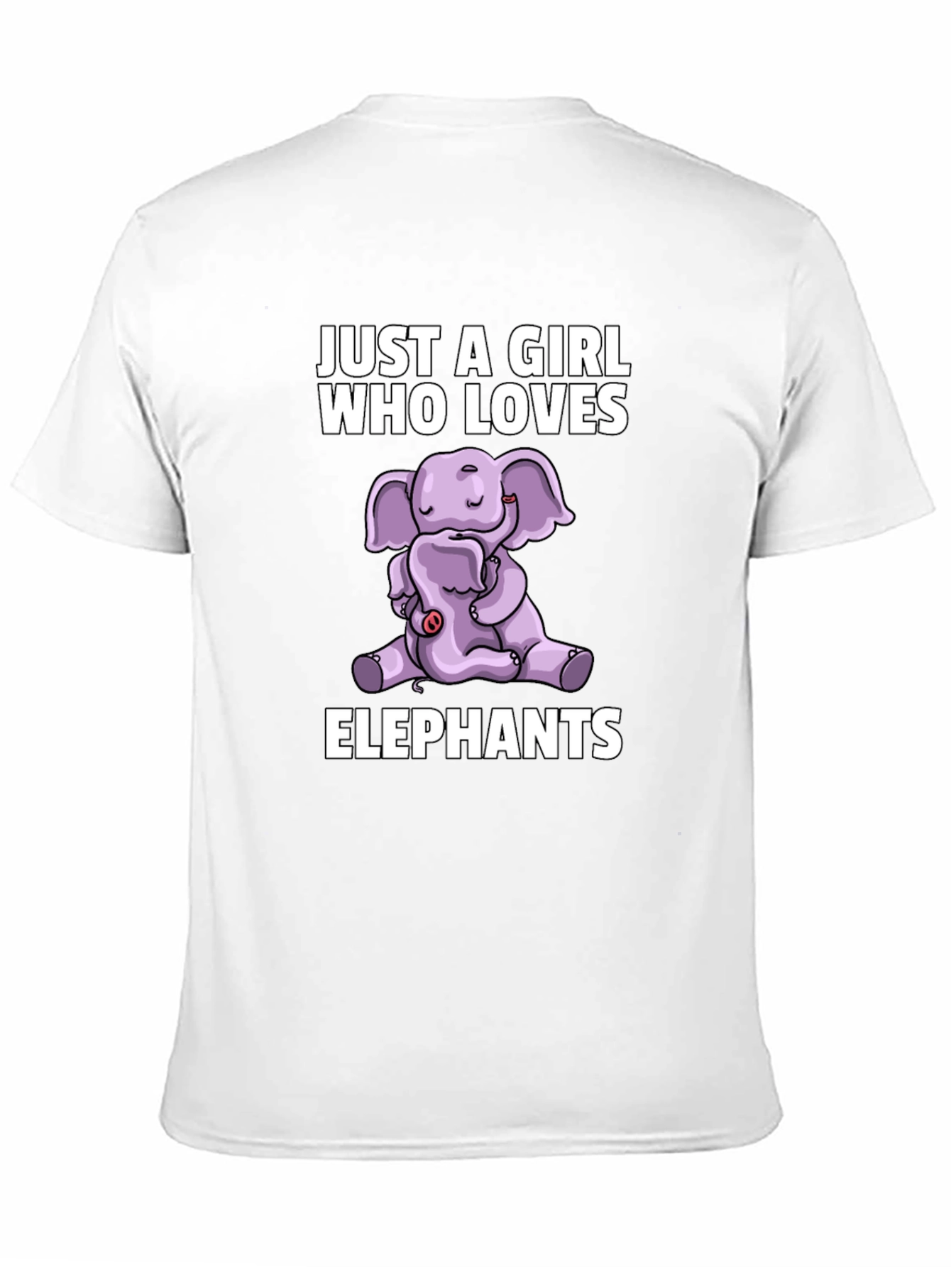 Elephant Lovers T-Shirt - Girls Cute Elephant Design