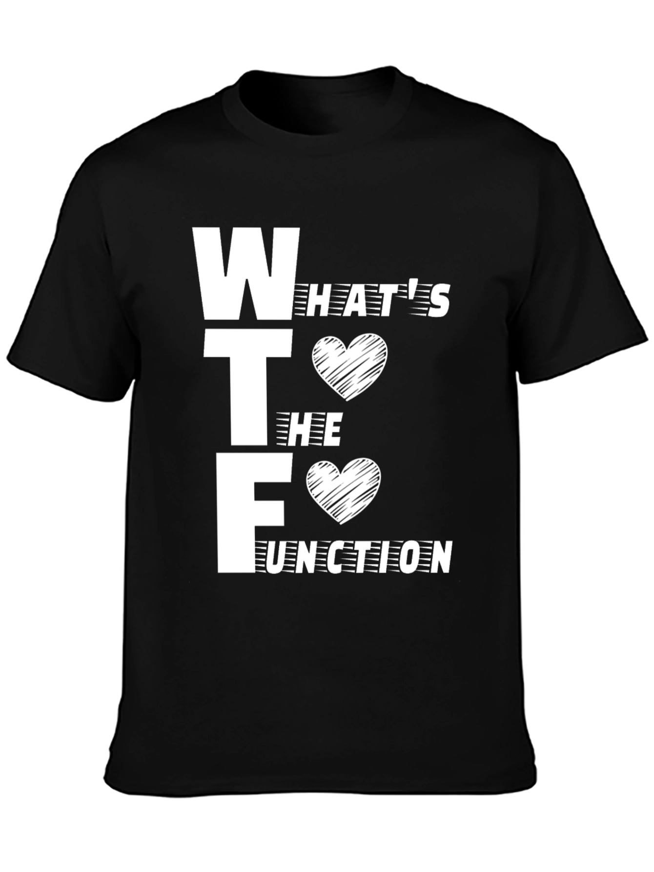 WTF White Graphic Tee - Whats the Function T-Shirt