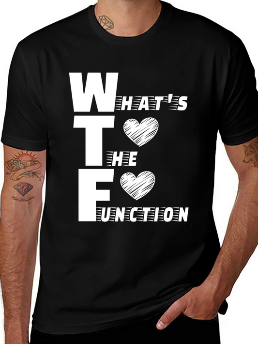 WTF White Graphic Tee - Whats the Function T-Shirt