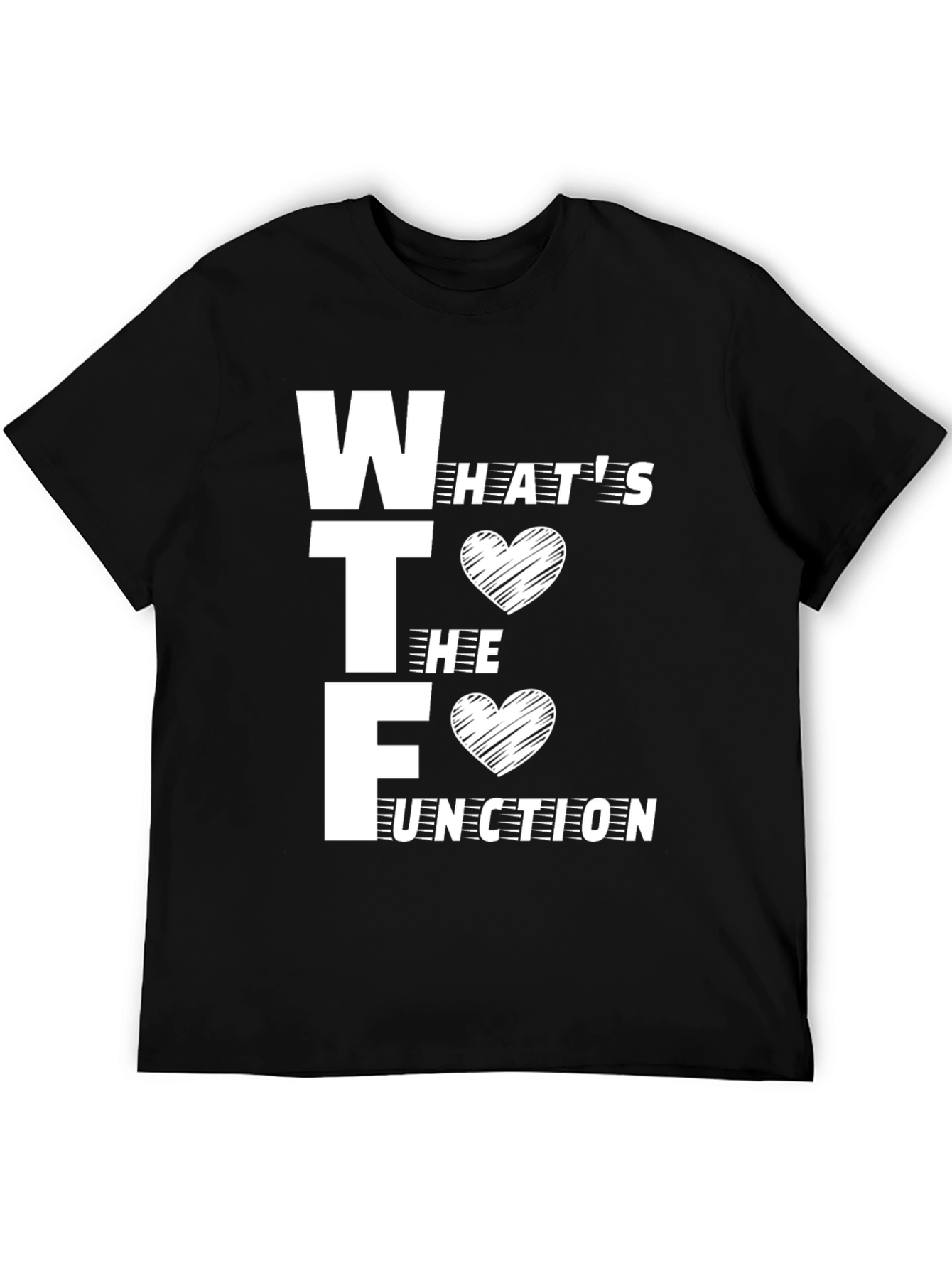 WTF White Graphic Tee - Whats the Function T-Shirt