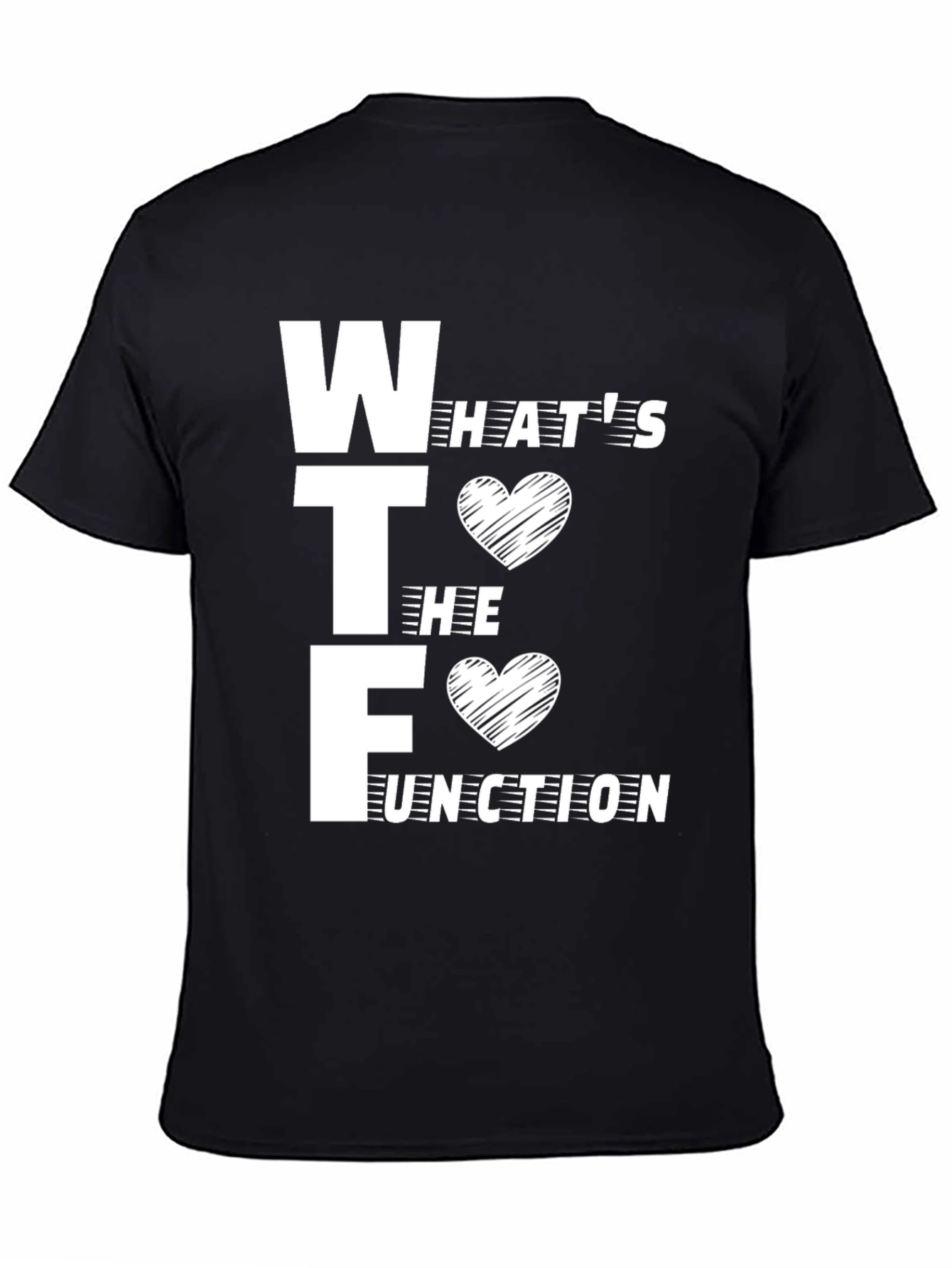 WTF White Graphic Tee - Whats the Function T-Shirt