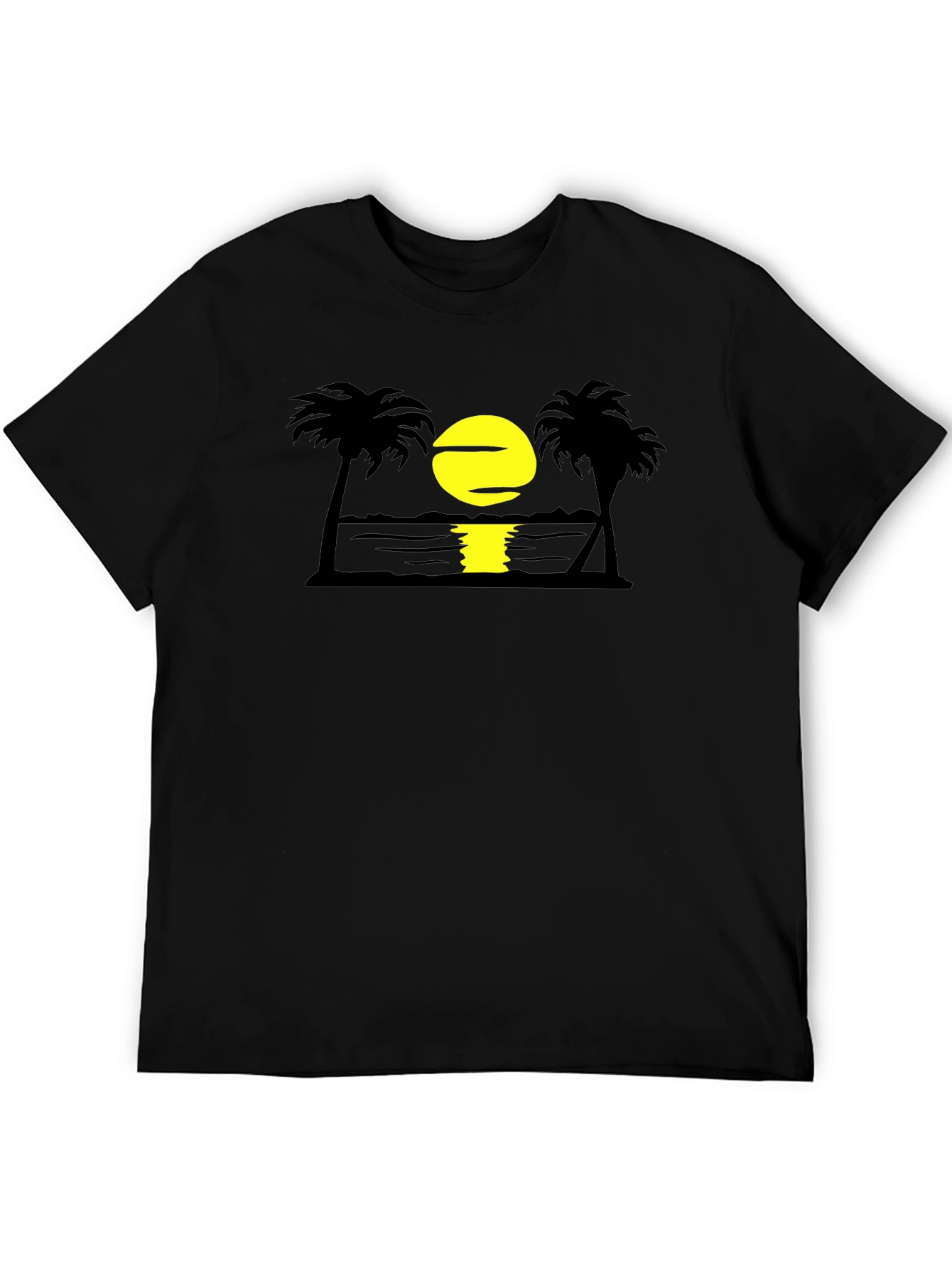 Sunset Beach T-Shirt | Palm Tree Graphic Tee