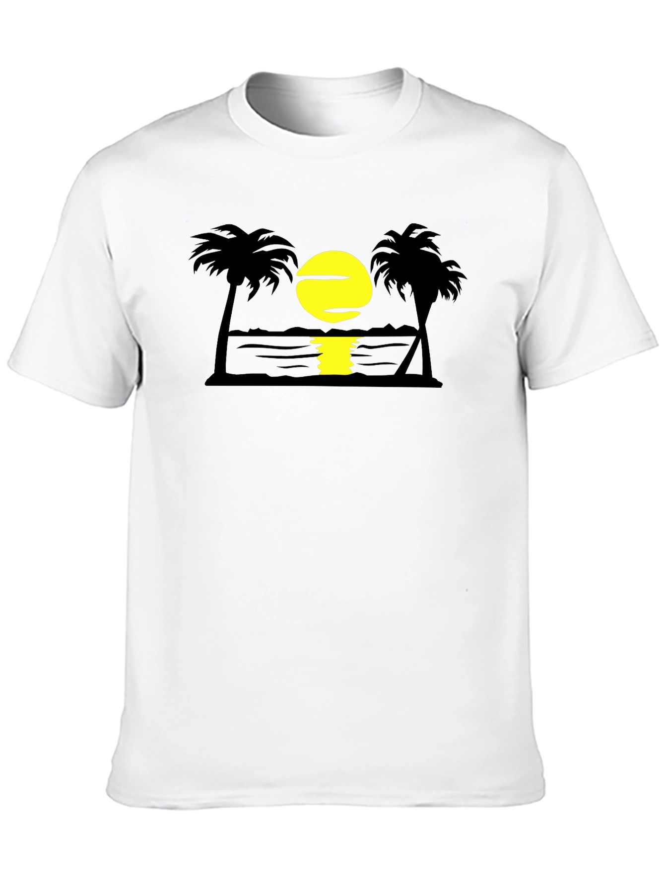 Sunset Beach T-Shirt | Palm Tree Graphic Tee