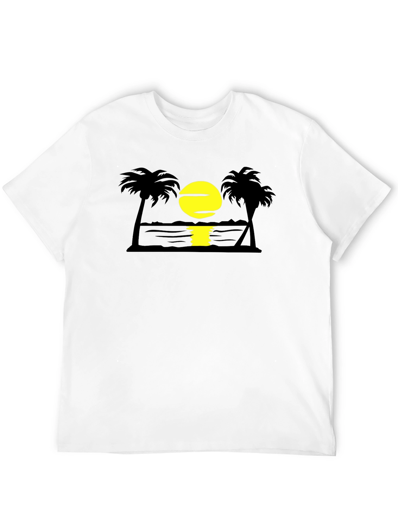 Sunset Beach T-Shirt | Palm Tree Graphic Tee