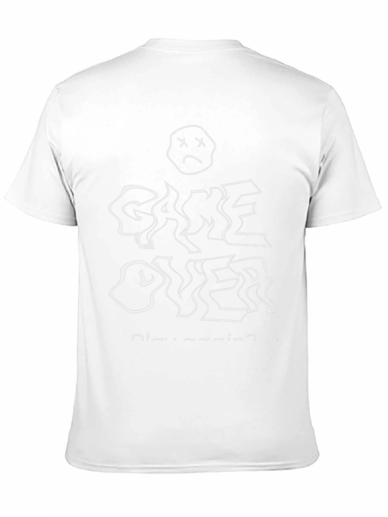 Game Over Play Again? T-Shirt - Black