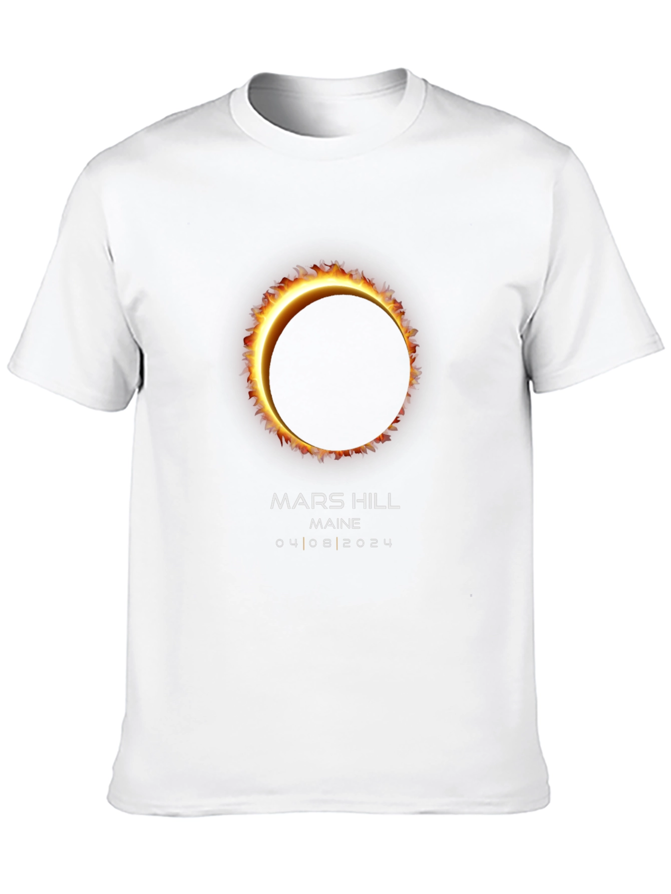 Mars Hill Maine Solar Eclipse T-Shirt 04.08.2024