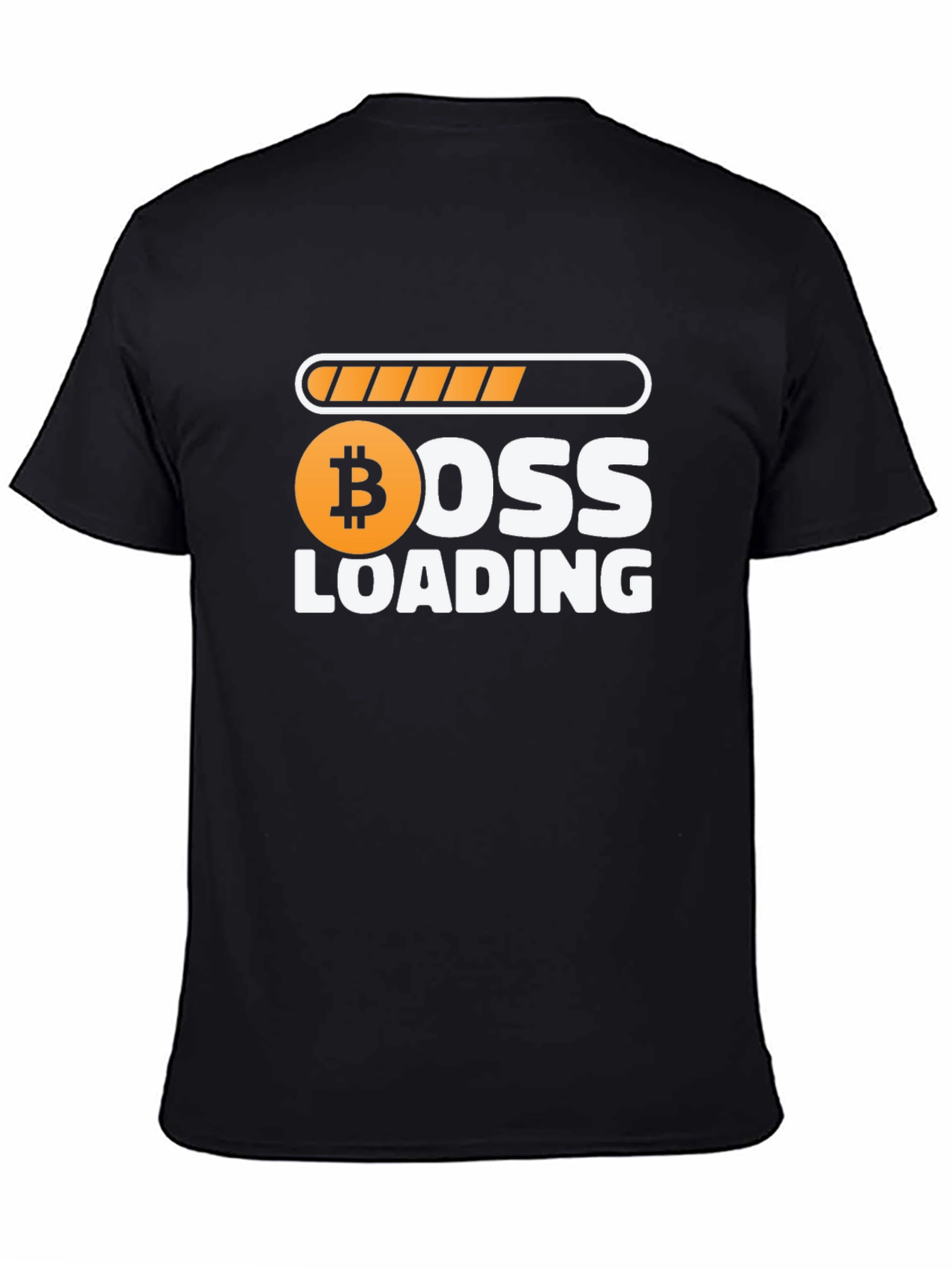 Boss Loading Bitcoin Crypto Black T-Shirt