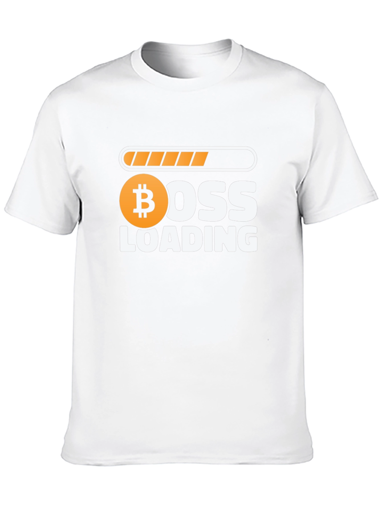 Boss Loading Bitcoin Crypto Black T-Shirt