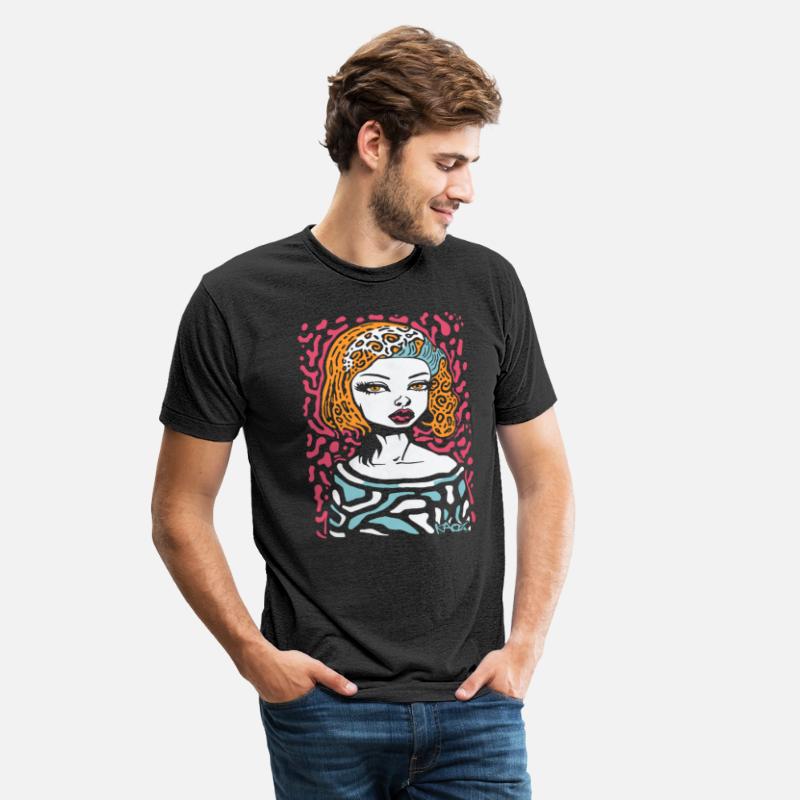 Abstract Pop Art Girl with Orange Hair