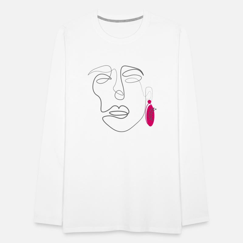 Abstract portrait of glamour girl with big earring