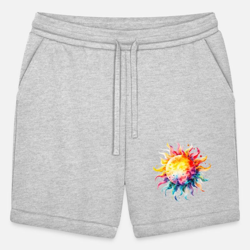 Abstract Sun Painting with Bright Colors