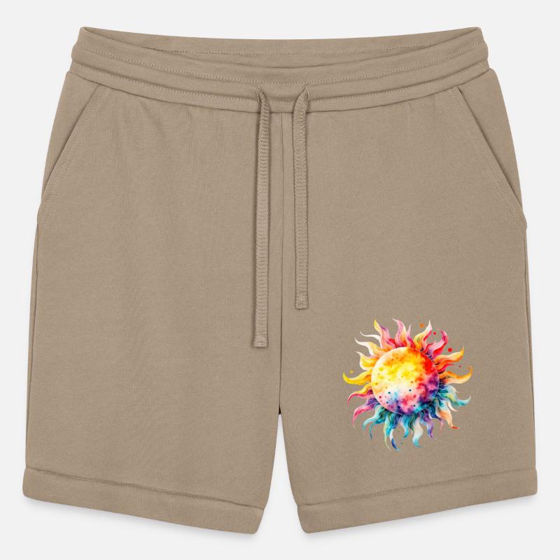 Abstract Sun Painting with Bright Colors