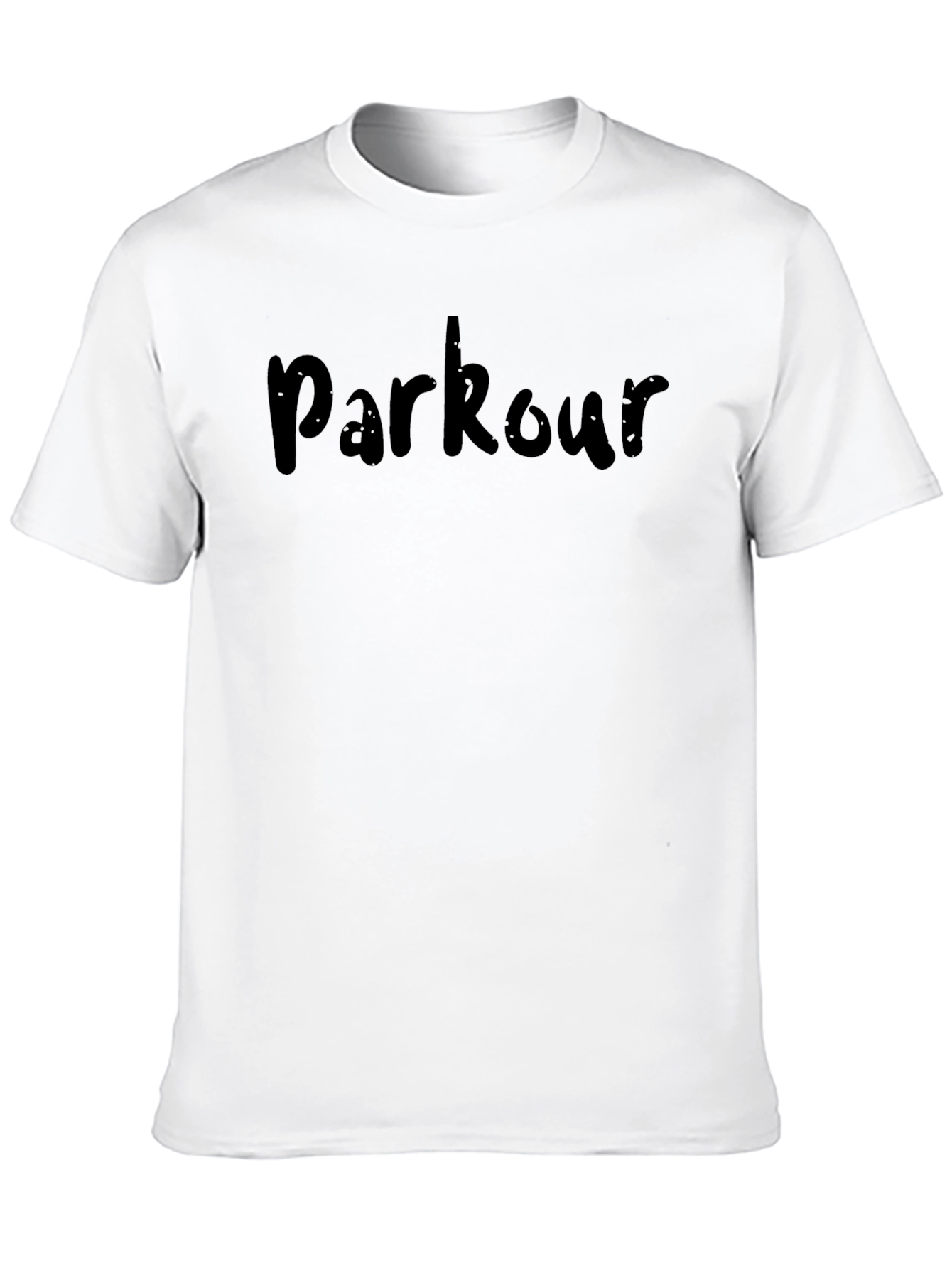 Mens Black Parkour Graphic T-Shirt