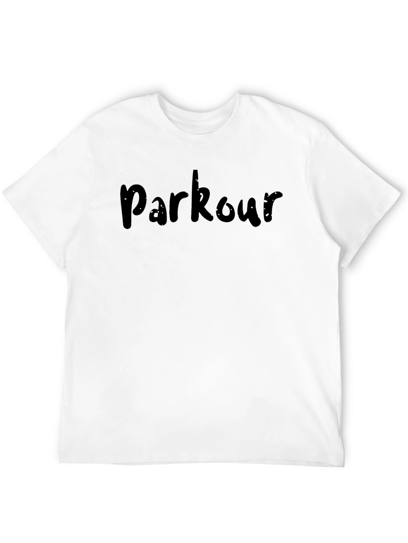 Mens Black Parkour Graphic T-Shirt