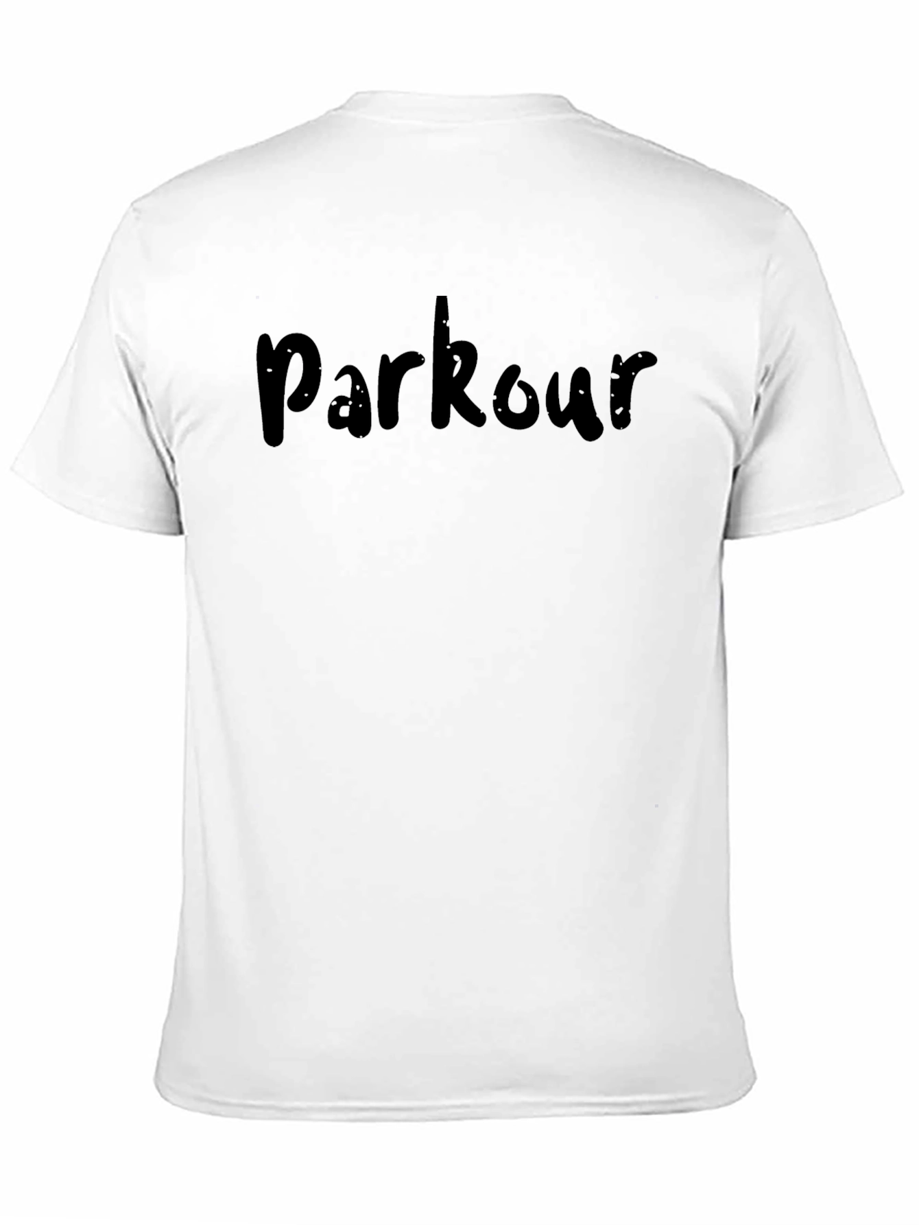 Mens Black Parkour Graphic T-Shirt