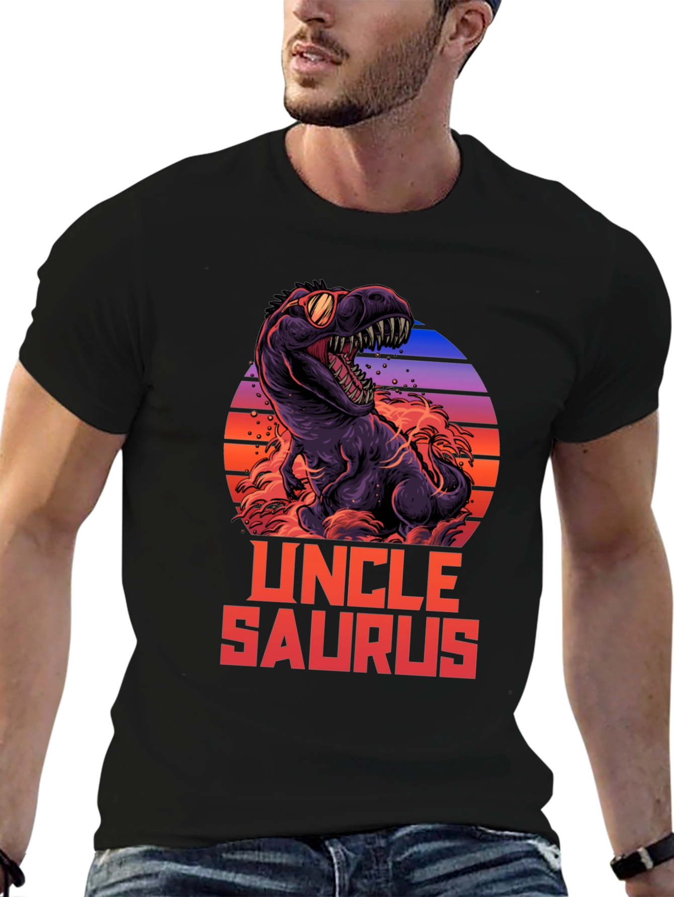 Uncle Saurus T-Shirt - Dinosaur Graphic Tee