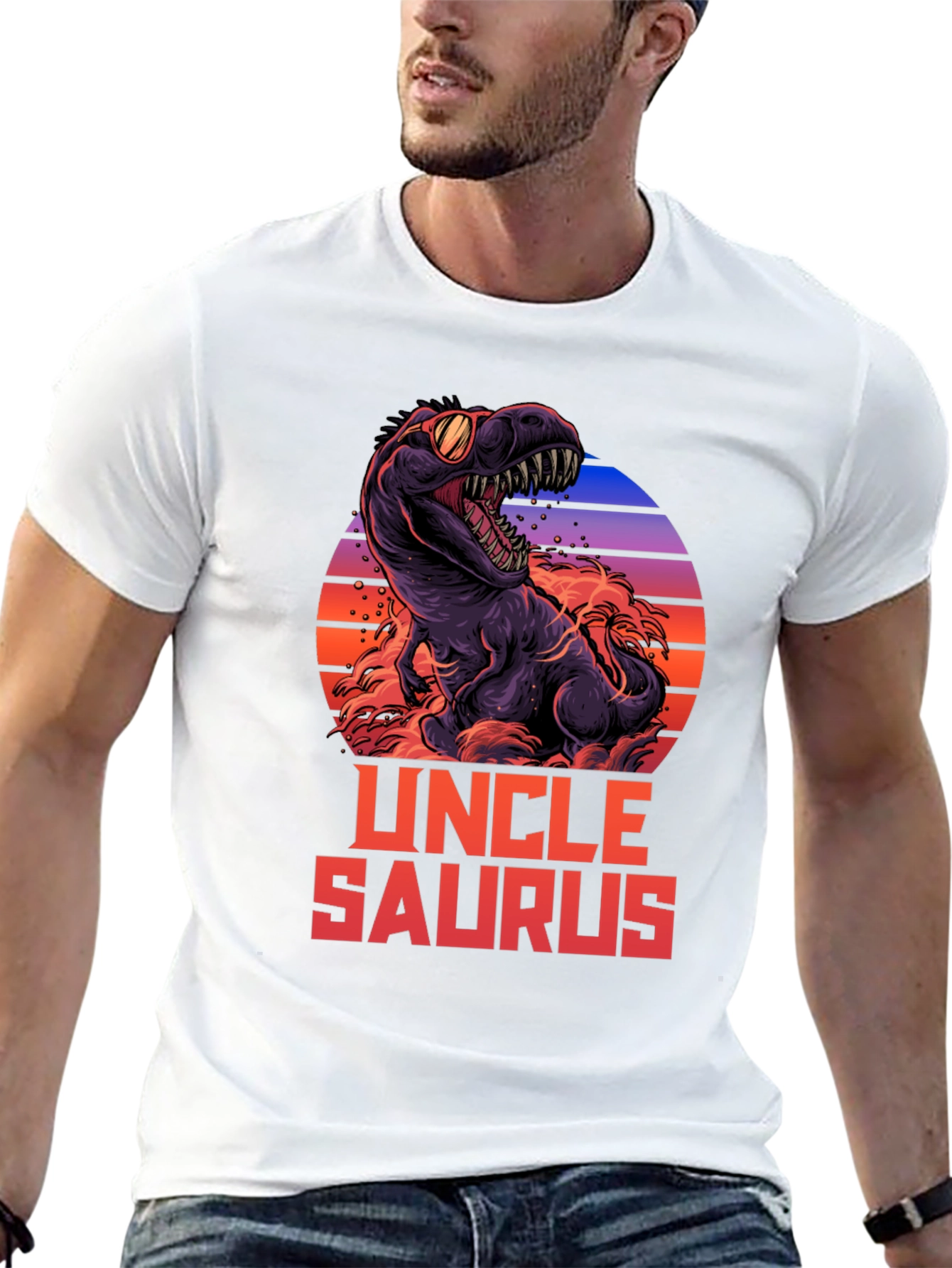 Uncle Saurus T-Shirt - Dinosaur Graphic Tee