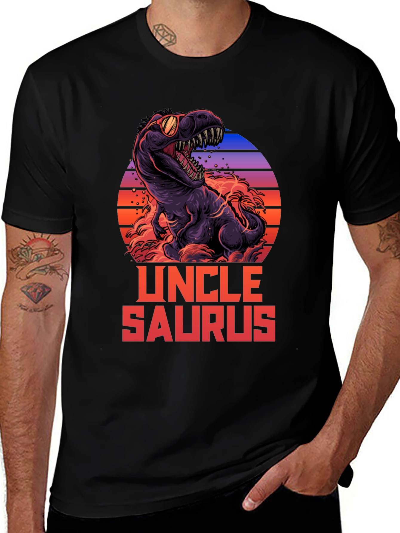 Uncle Saurus T-Shirt - Dinosaur Graphic Tee