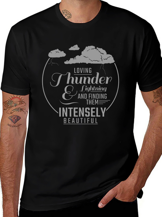Thunder & Lightning Graphic Tee - Beautiful Storm Lover T-Shirt