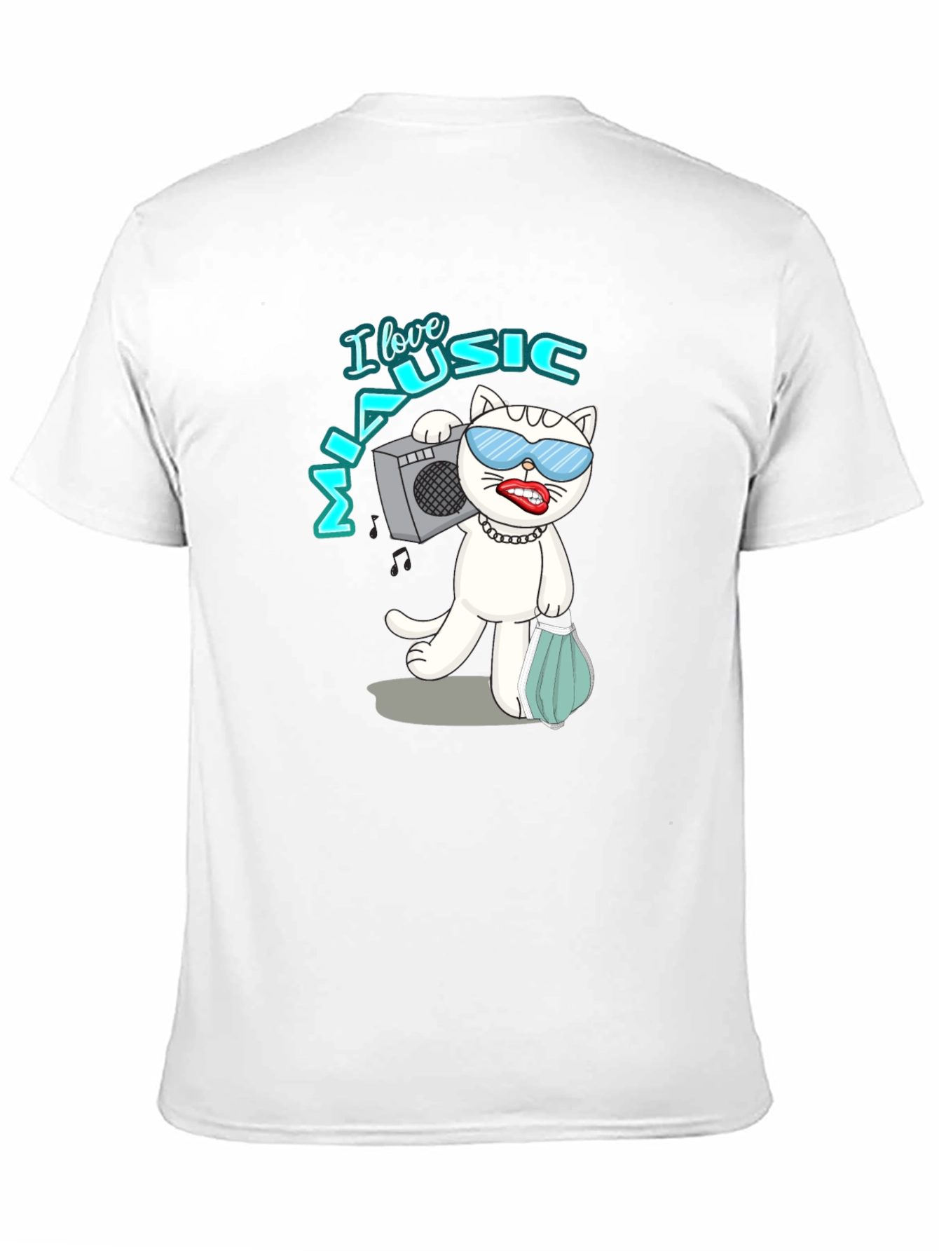 Cool Cat Music Lover T-Shirt
