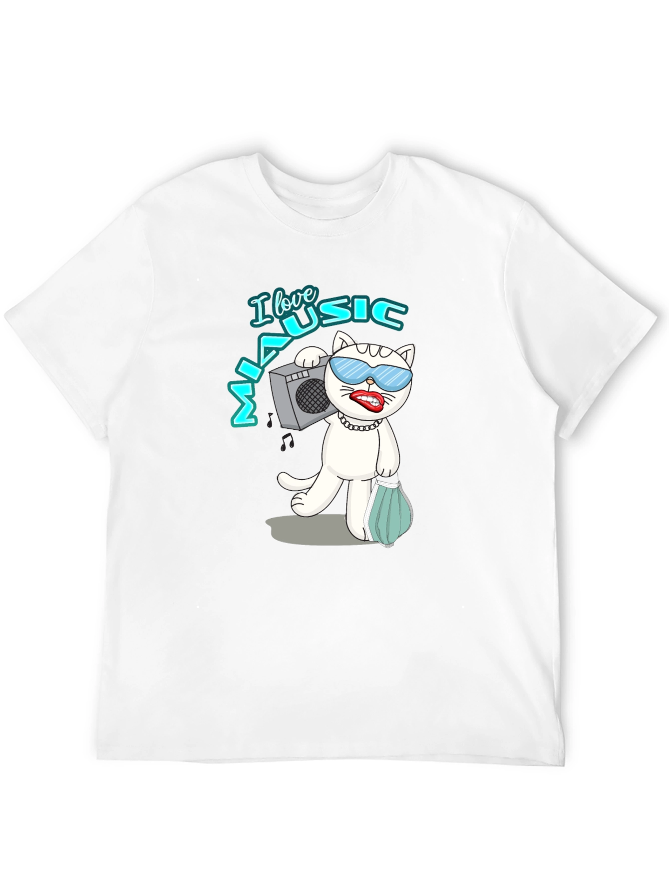 Cool Cat Music Lover T-Shirt