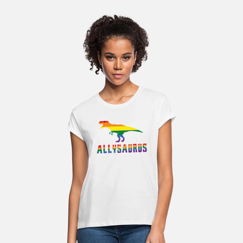 Ally Dinosaur Gay LGBTQ Rainbow LGBT Pride Month