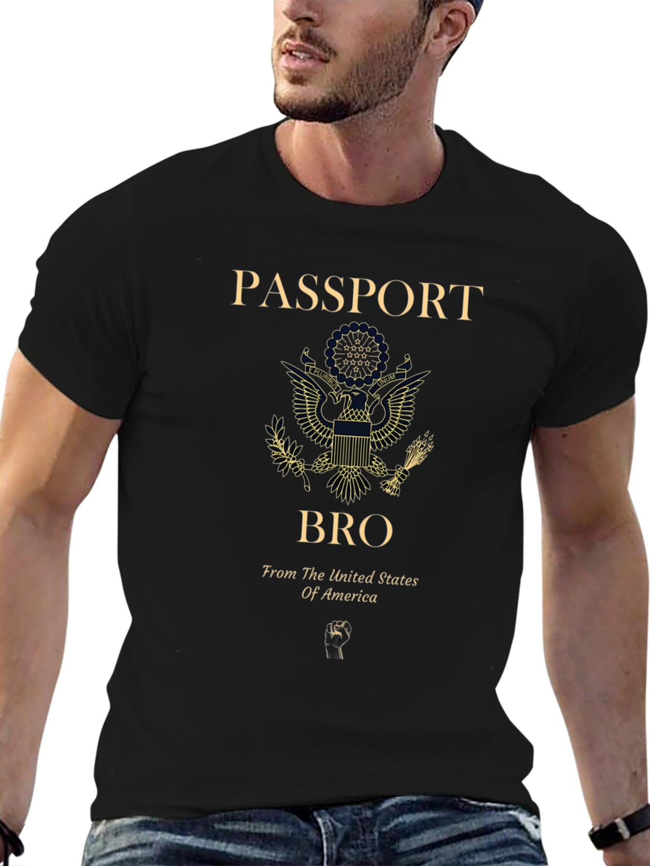 Passport Bro USA Graphic T-Shirt