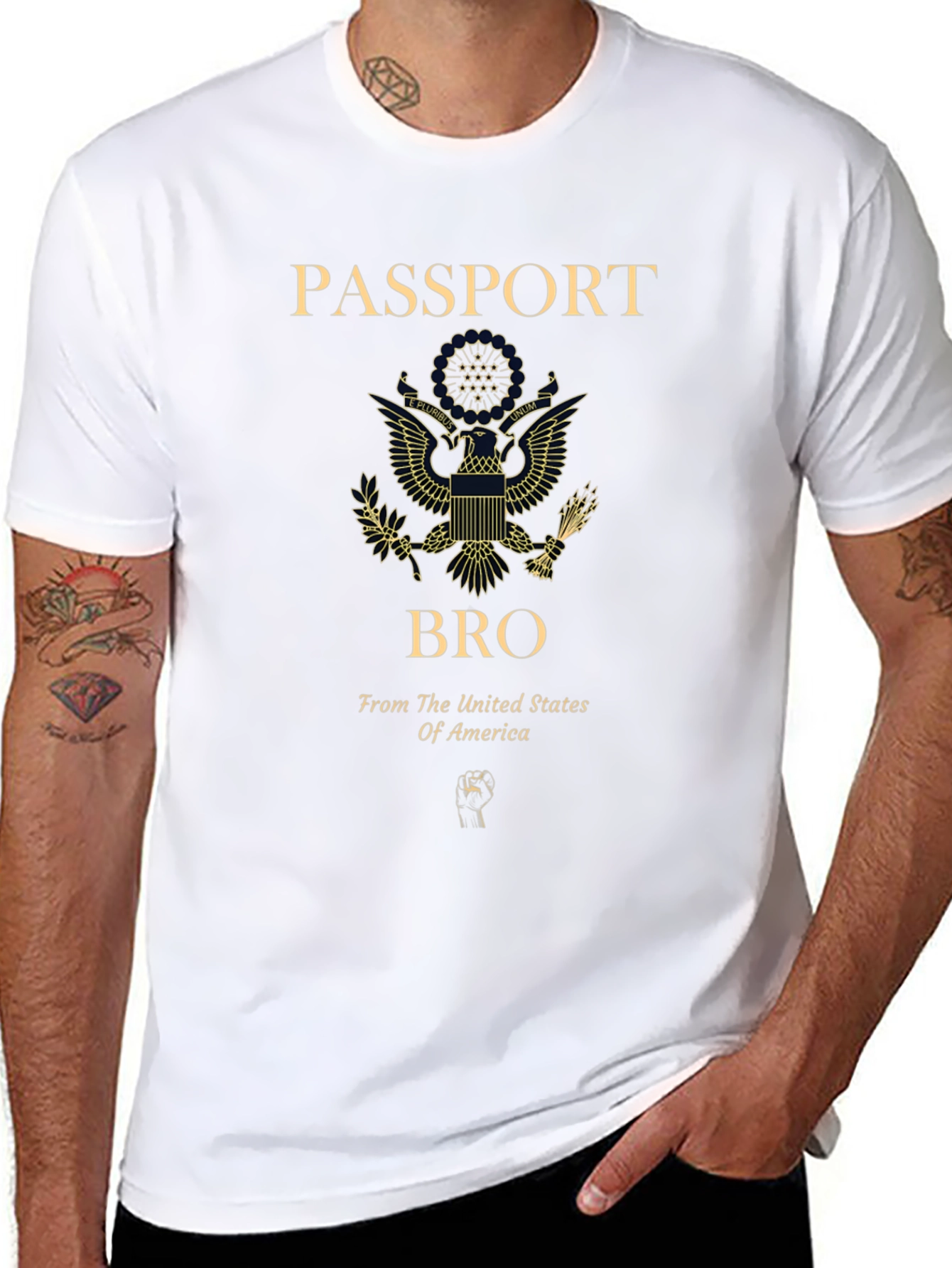 Passport Bro USA Graphic T-Shirt