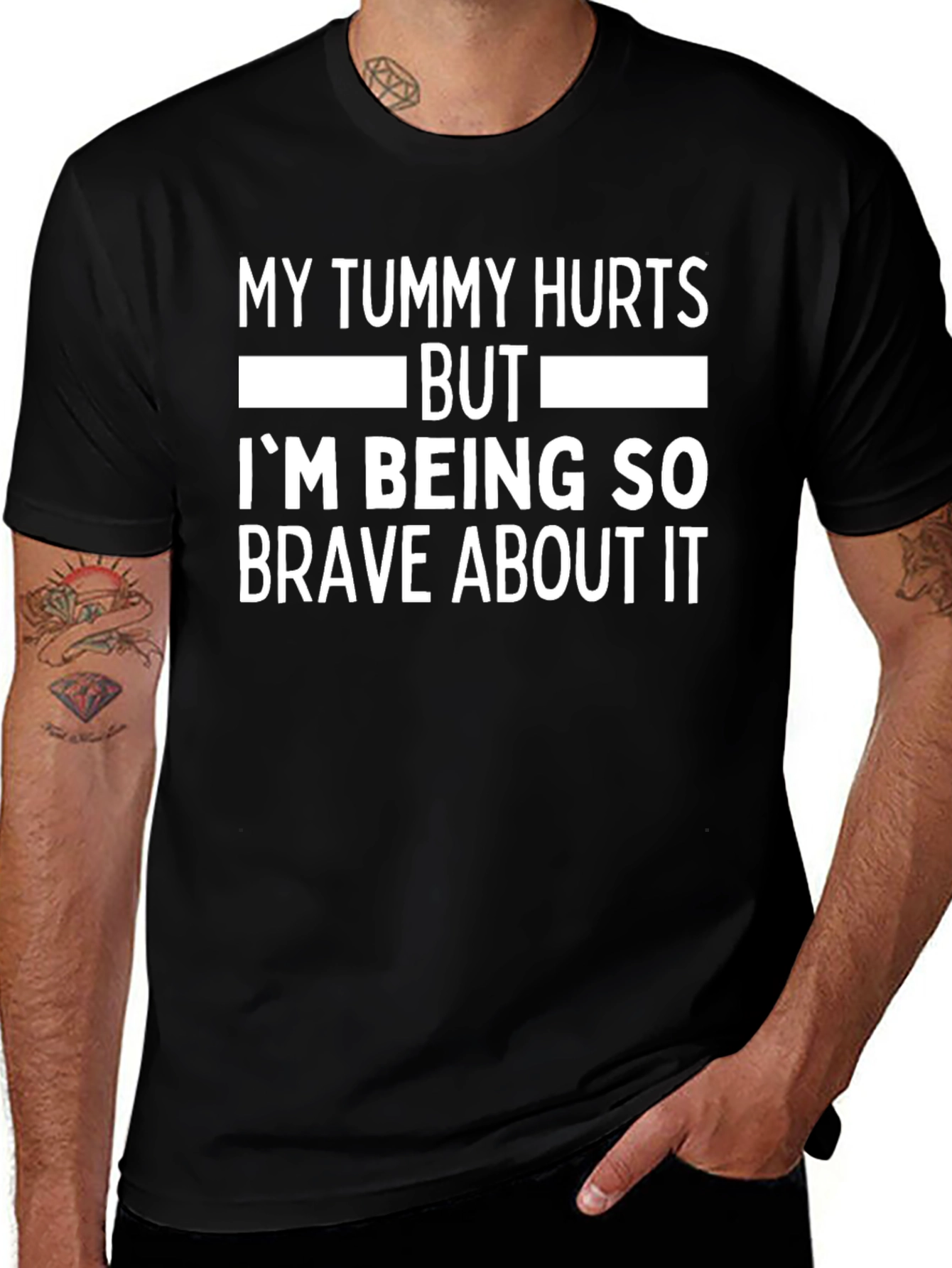 Funny Tummy Hurts Brave Tee