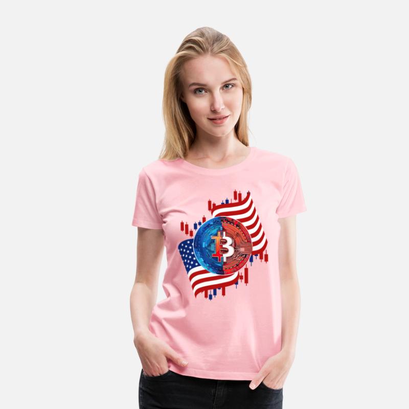 American Flag Bitcoin Crypto Currency Trading