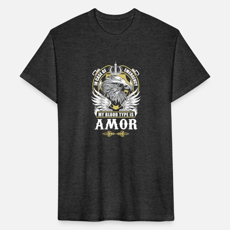 Amor Name T Shirt - In Case Of Emergency My Blood