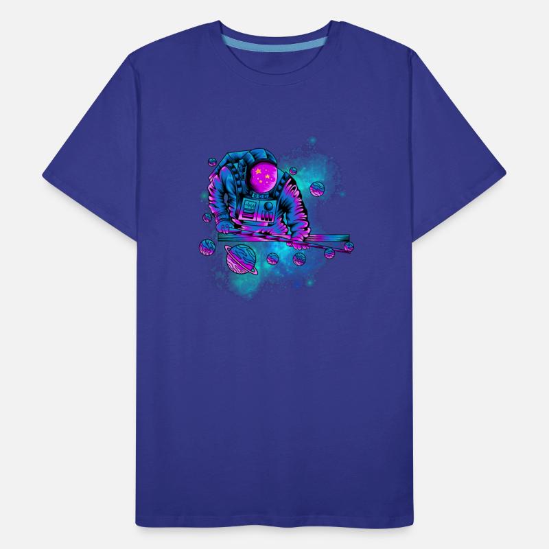 An astronaut playing in space cool design