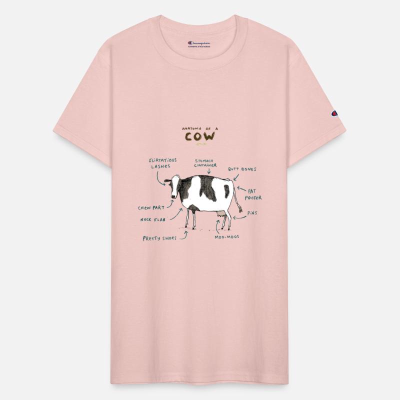anatomy of a cow classic t shirt