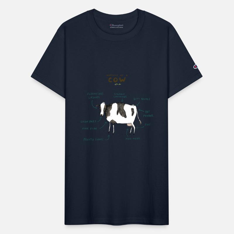 anatomy of a cow classic t shirt