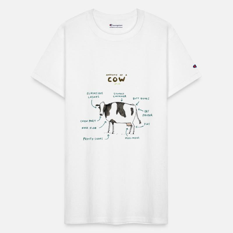 anatomy of a cow classic t shirt