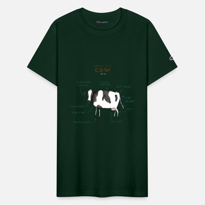anatomy of a cow classic t shirt