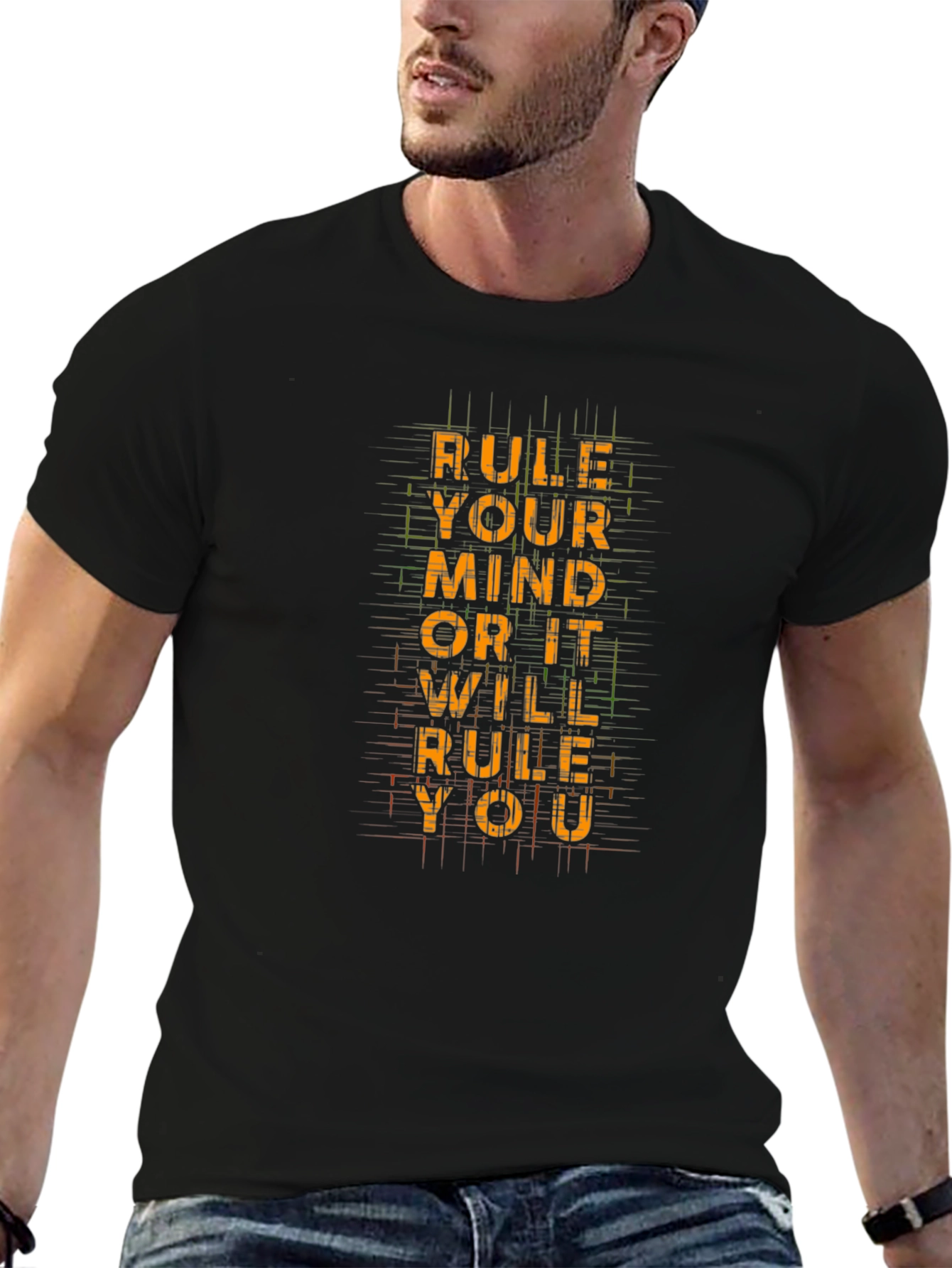 Rule Your Mind Graphic Tee - Black