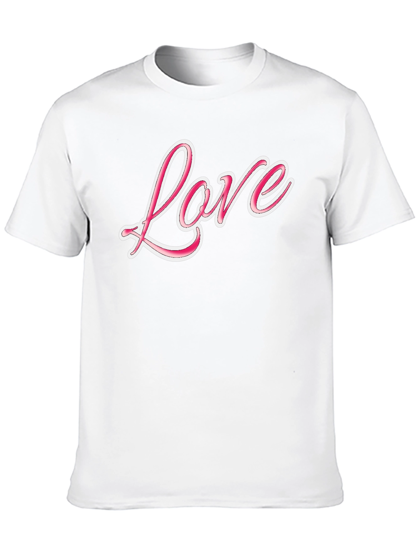 Love Graphic Print Black T-Shirt