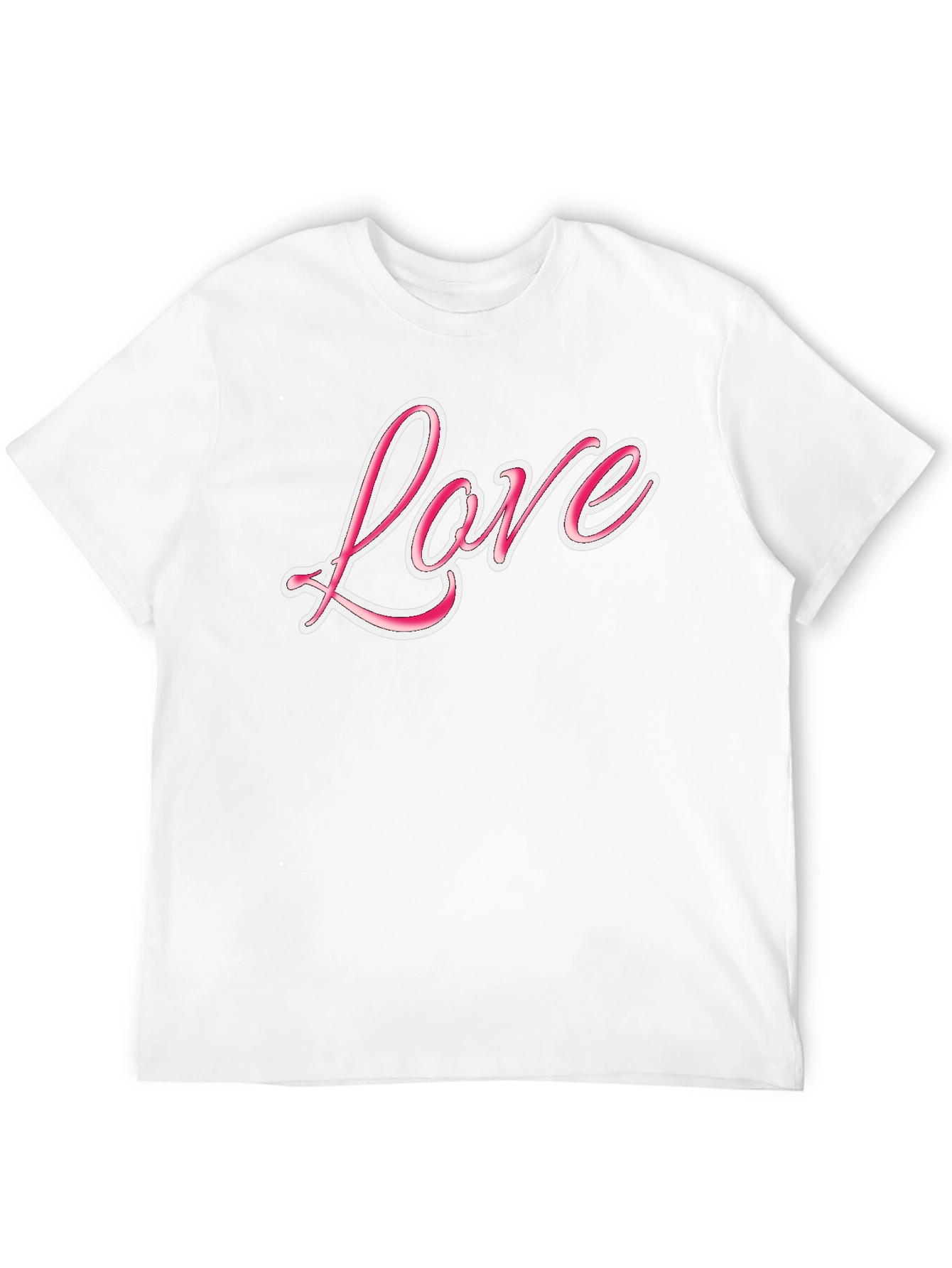 Love Graphic Print Black T-Shirt
