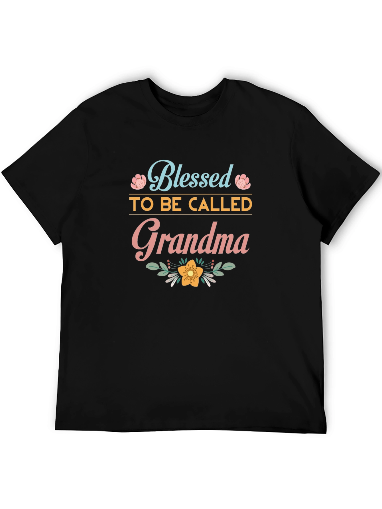Blessed Grandma T-Shirt - Cute Floral Design