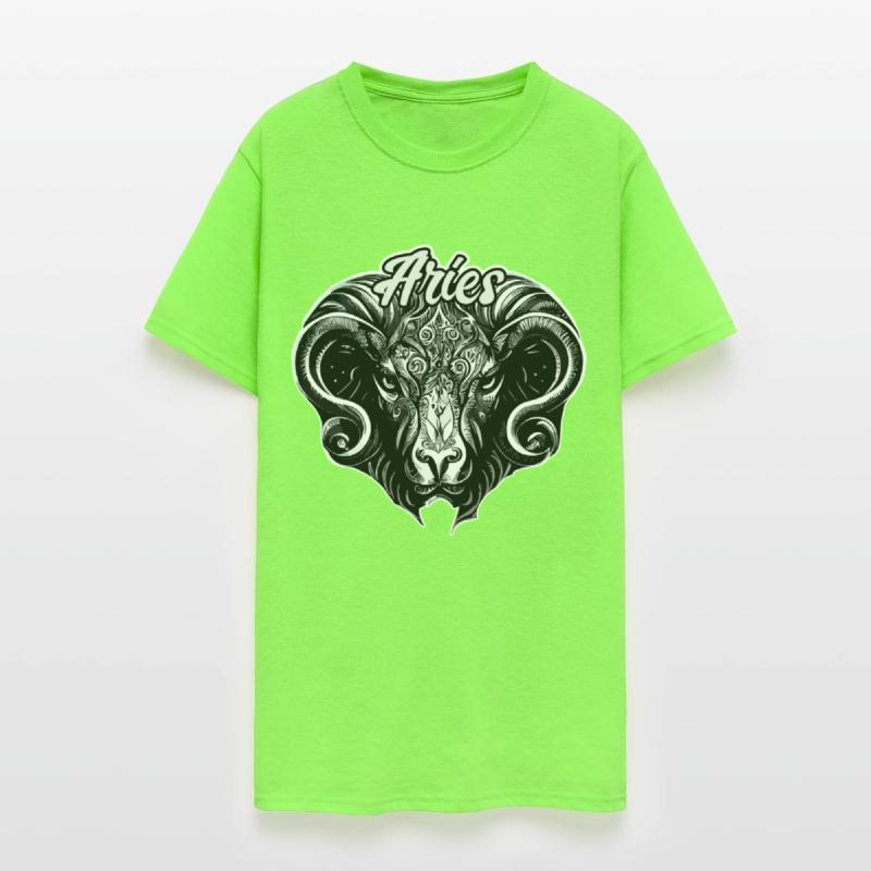 Aries Ram Astrological Sign Ornate Zodiac