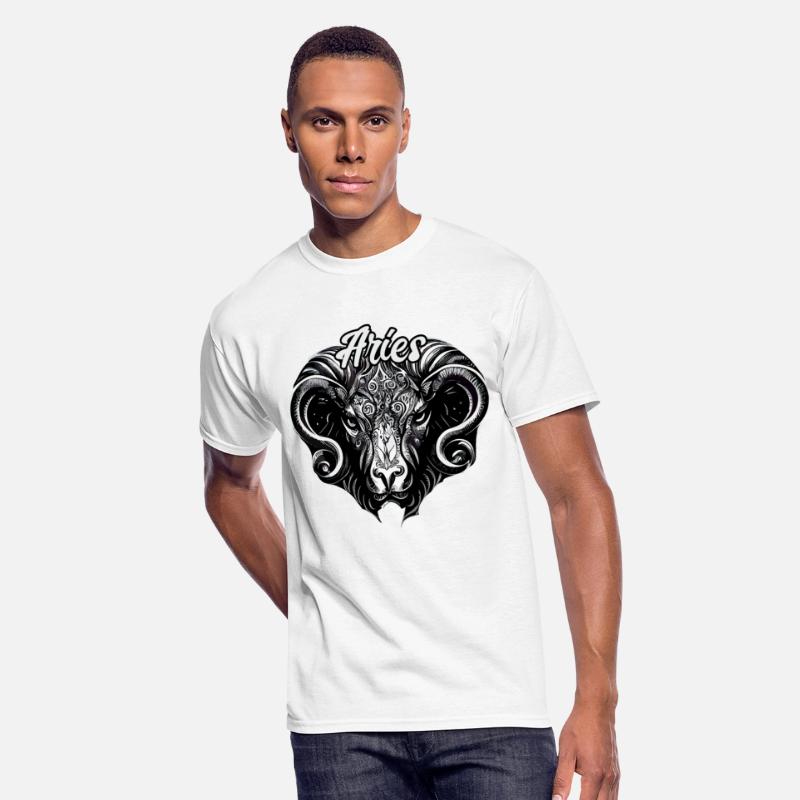 Aries Ram Astrological Sign Ornate Zodiac