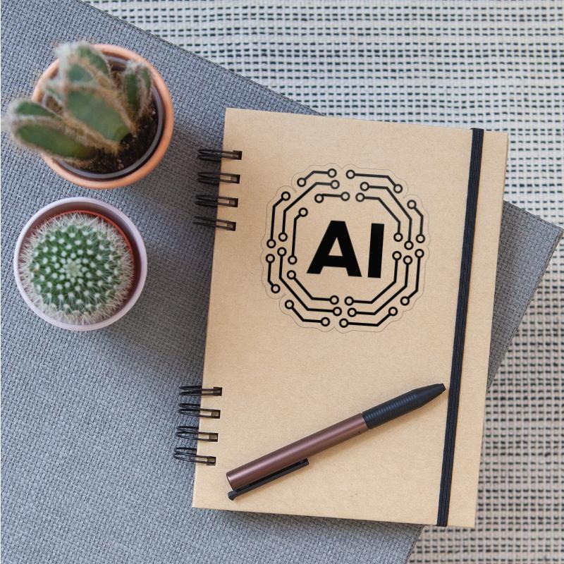 Artificial Intelligence Icon Badge AI Icon Badge