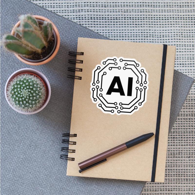 Artificial Intelligence Icon Badge AI Icon Badge