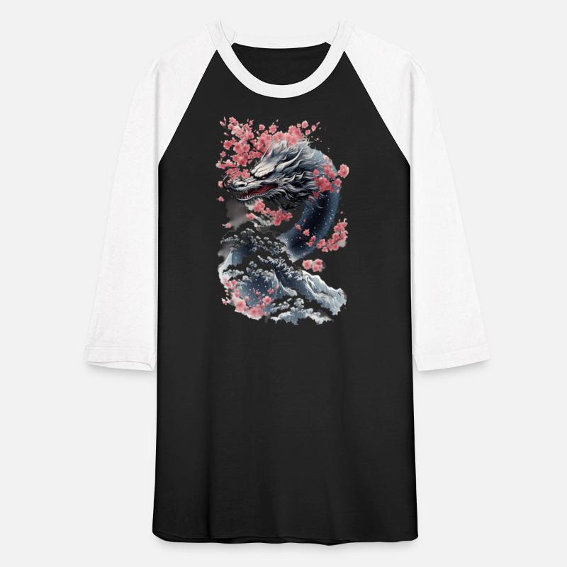 Asian Dragon Anime Japanese Sea Waves