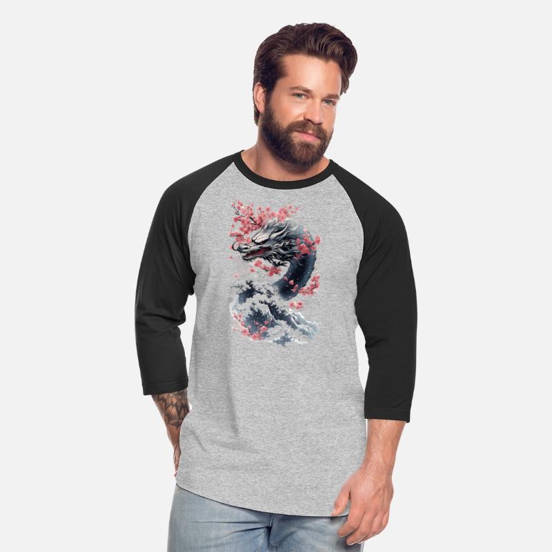 Asian Dragon Anime Japanese Sea Waves