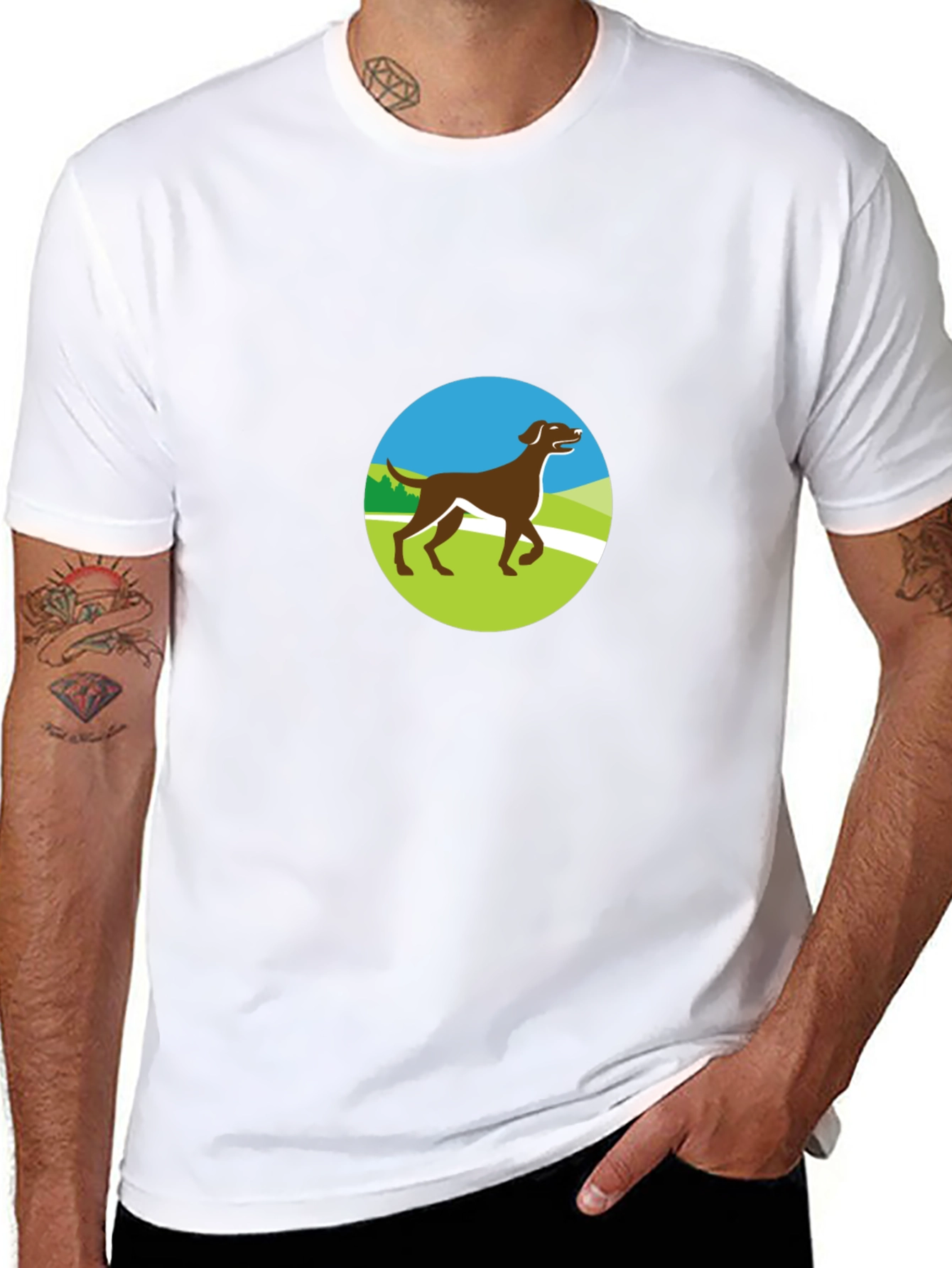 Dog Lover T-Shirt - Brown Lab Graphic Tee